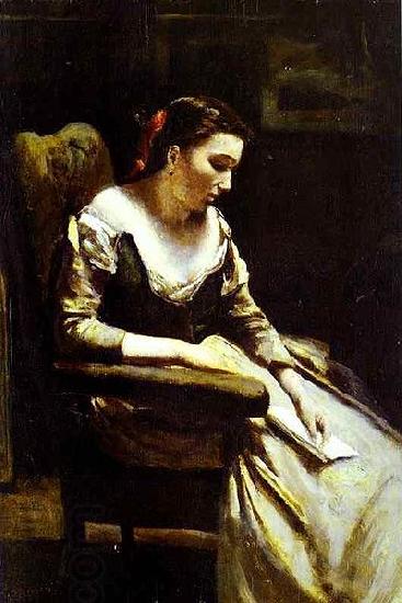 Jean-Baptiste Camille Corot The Letter oil painting picture